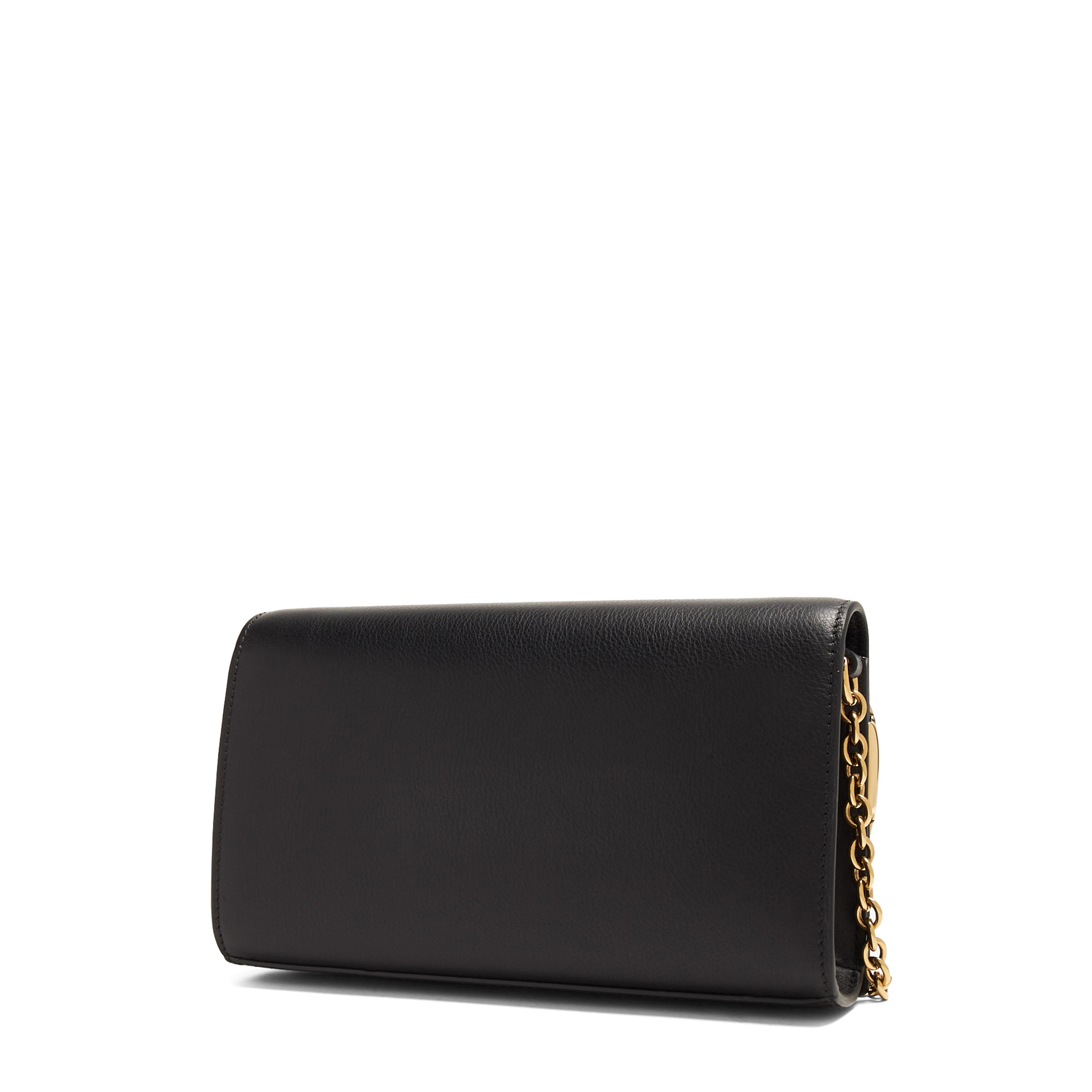 Rectangular Crossbody Bag With Gold-Tone Script Logo