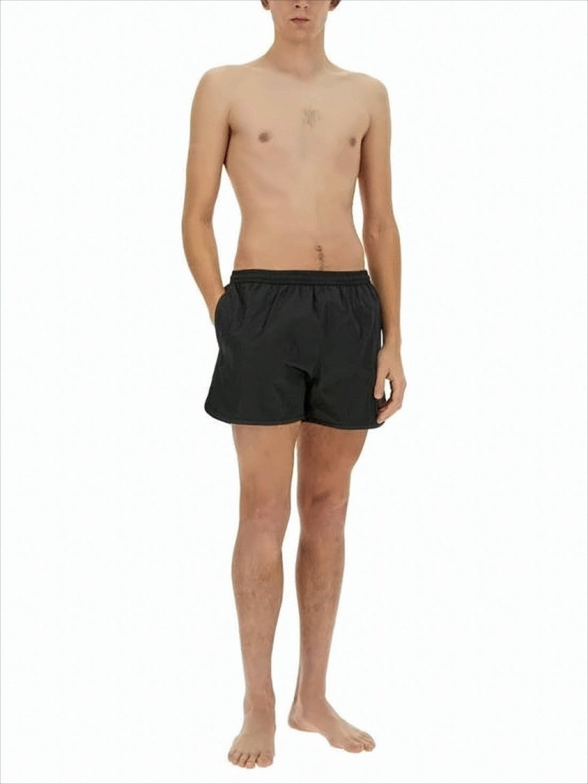 Men's Relaxed-Fit Beach Shorts with Elastic Waistband