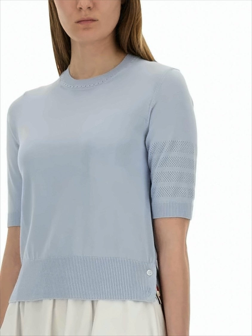 Light Blue Knit Top