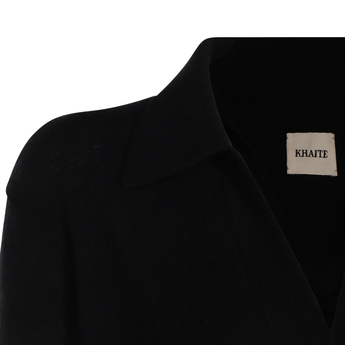 Black Cashmere Polo Shirt