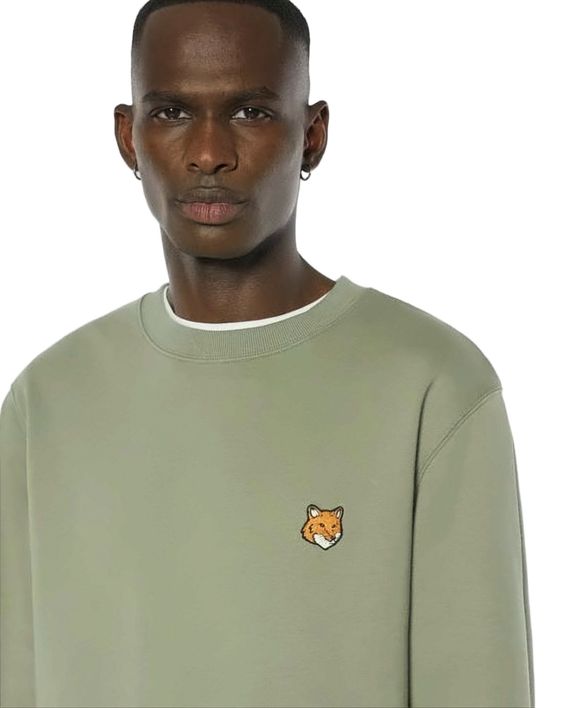 Regular-Fit Cotton Sweatshirt With Embroidered Emblem