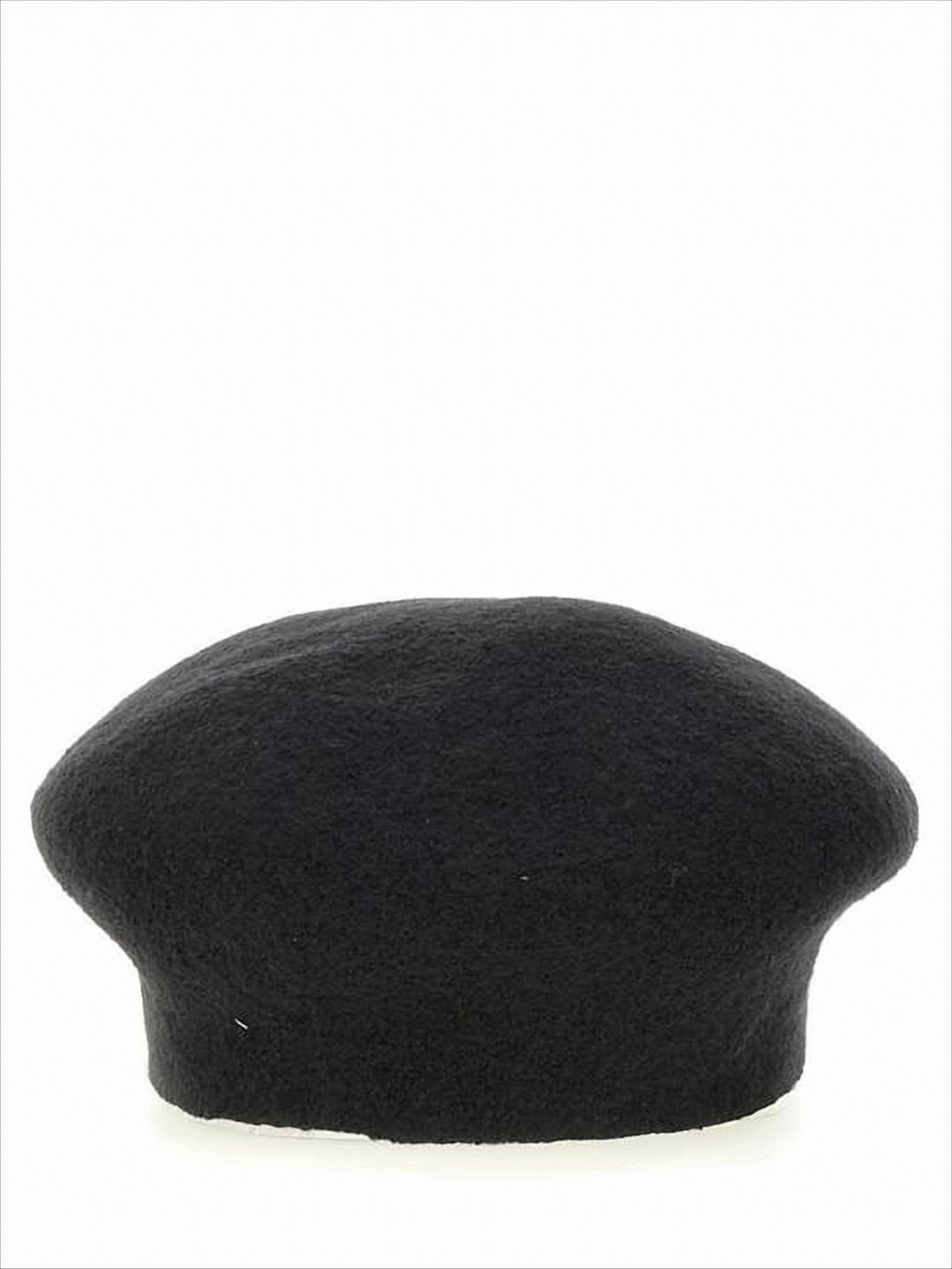 Classic Black Wool Beret