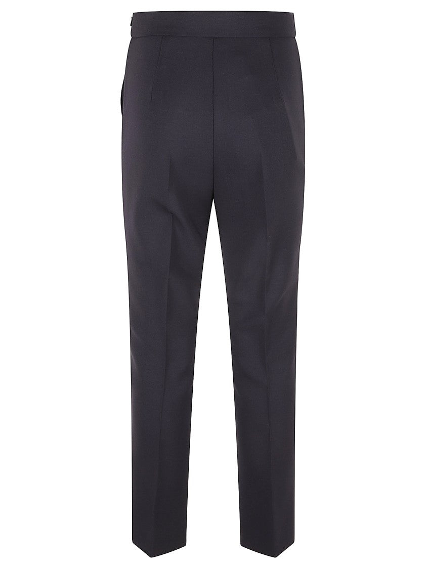 Tailored Black Trousers With Structured Waistband