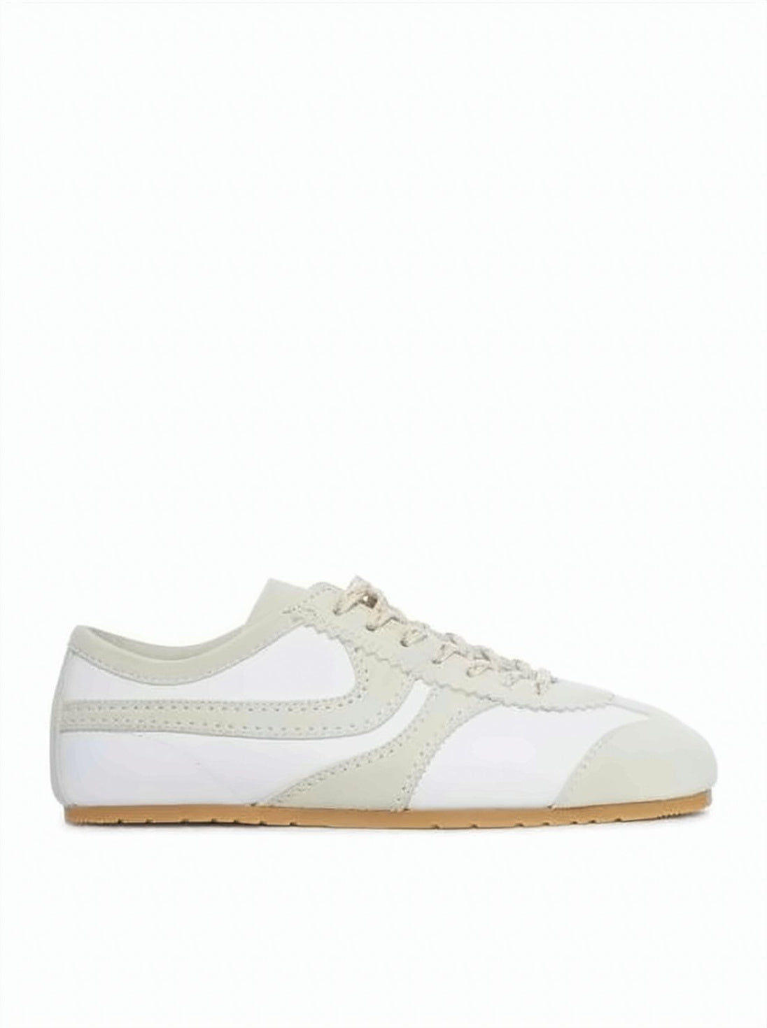 Calf Leather And Suede Sneakers