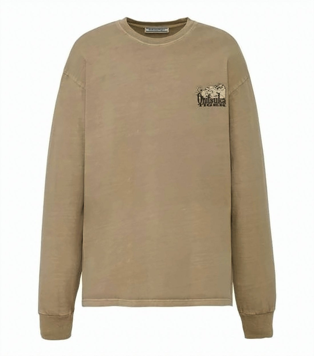 Relaxed Fit Long-Sleeve Tee with Tiger Graphic
