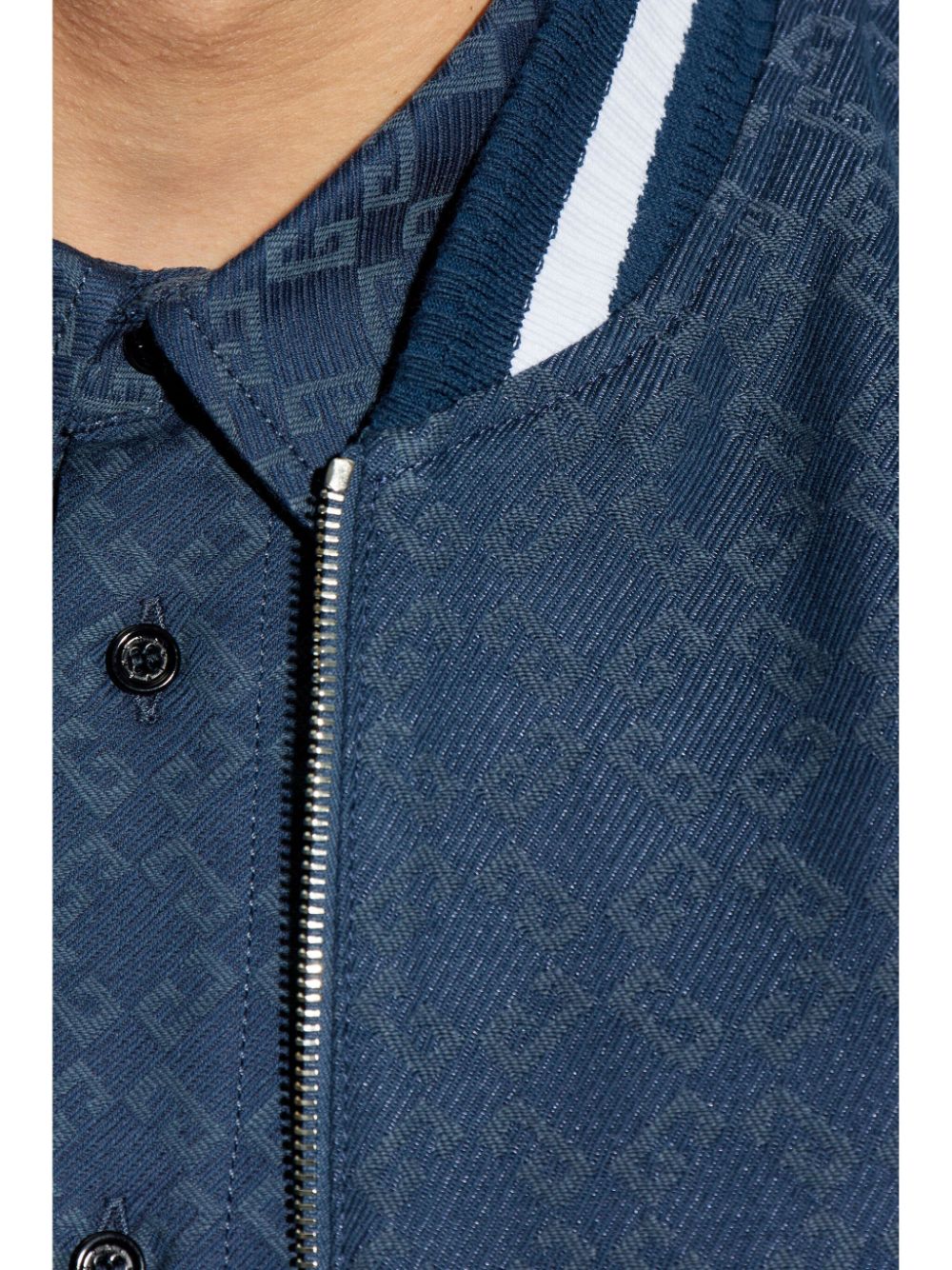 Indigo Blue Zip-Up Jacket