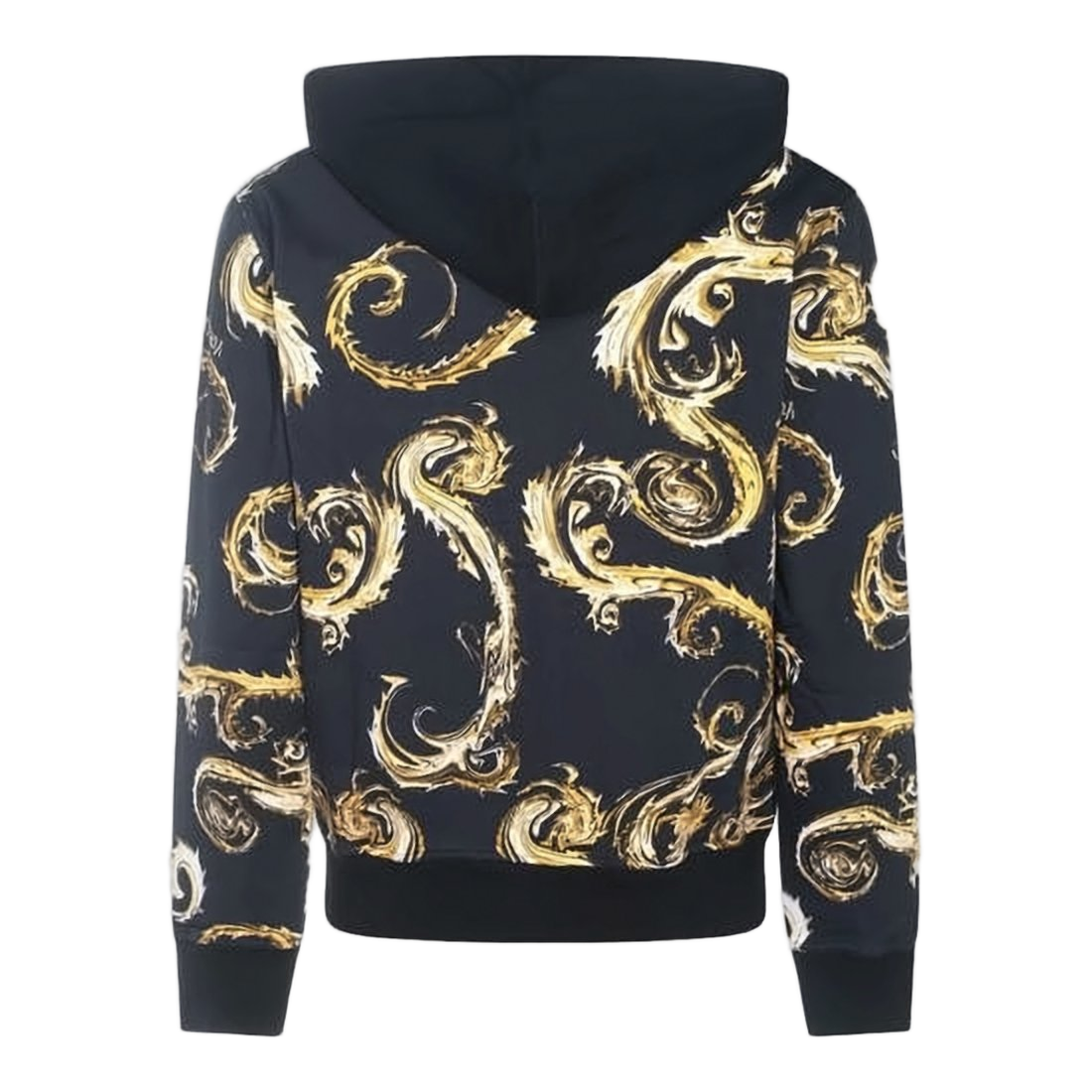 Baroque Pattern Zip-Up Hoodie by Versace