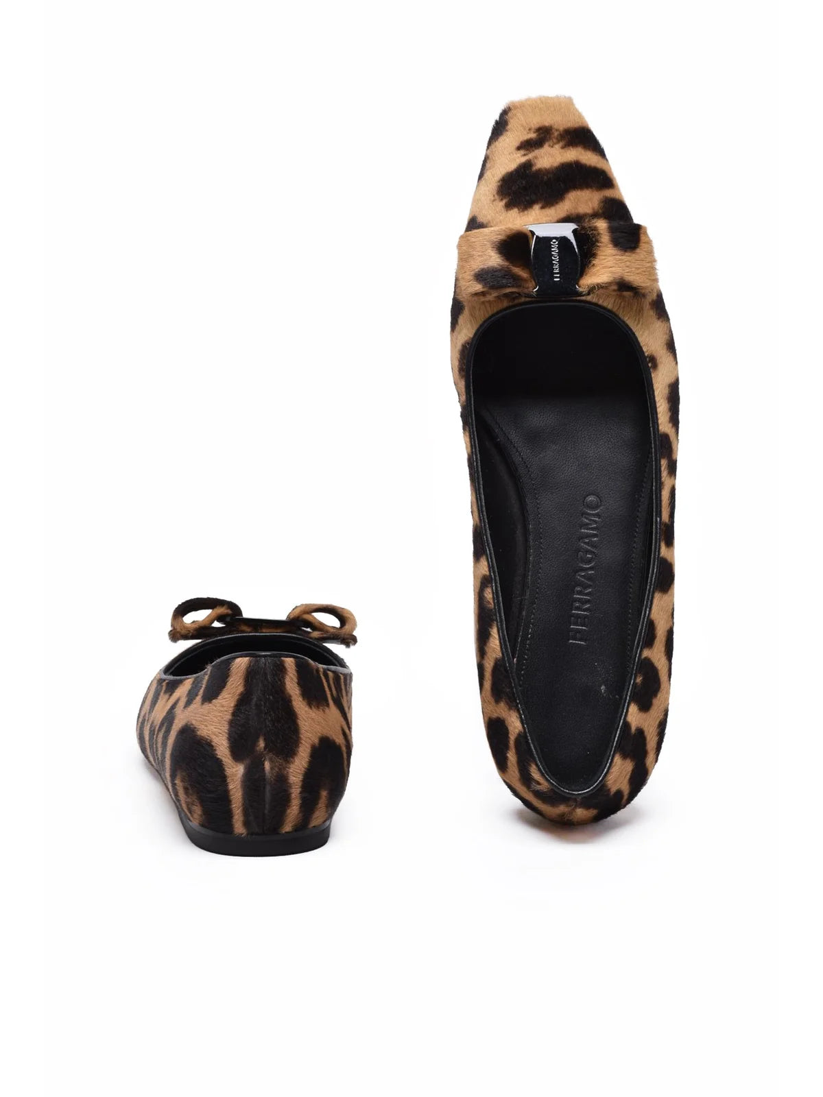 Siwar Pony Hair Ballerina Flats - Animalier