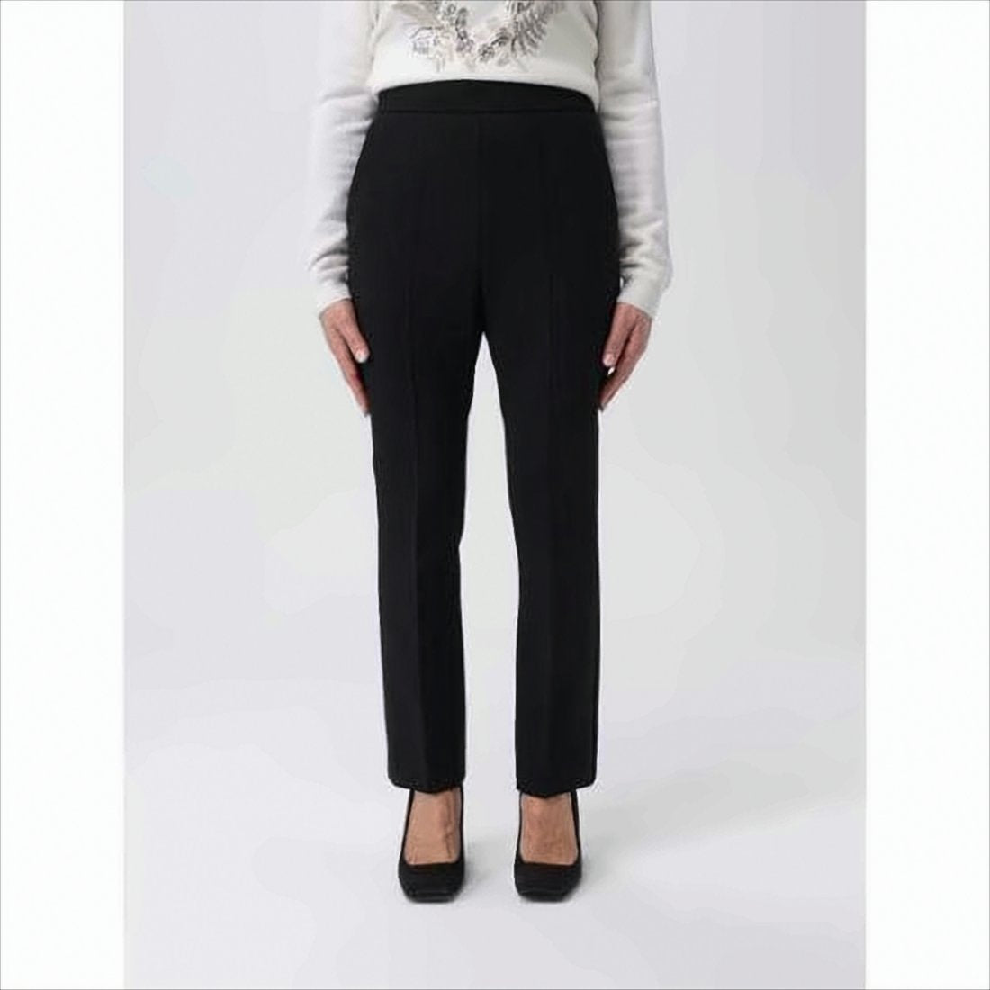 Tailored Black Straight-Leg Pants with Minimalist Design