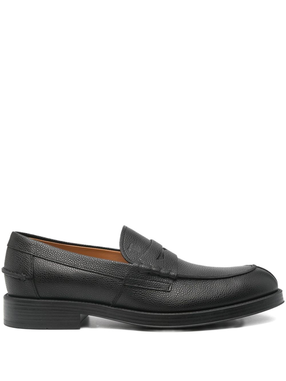 Penny Strap Leather Loafers