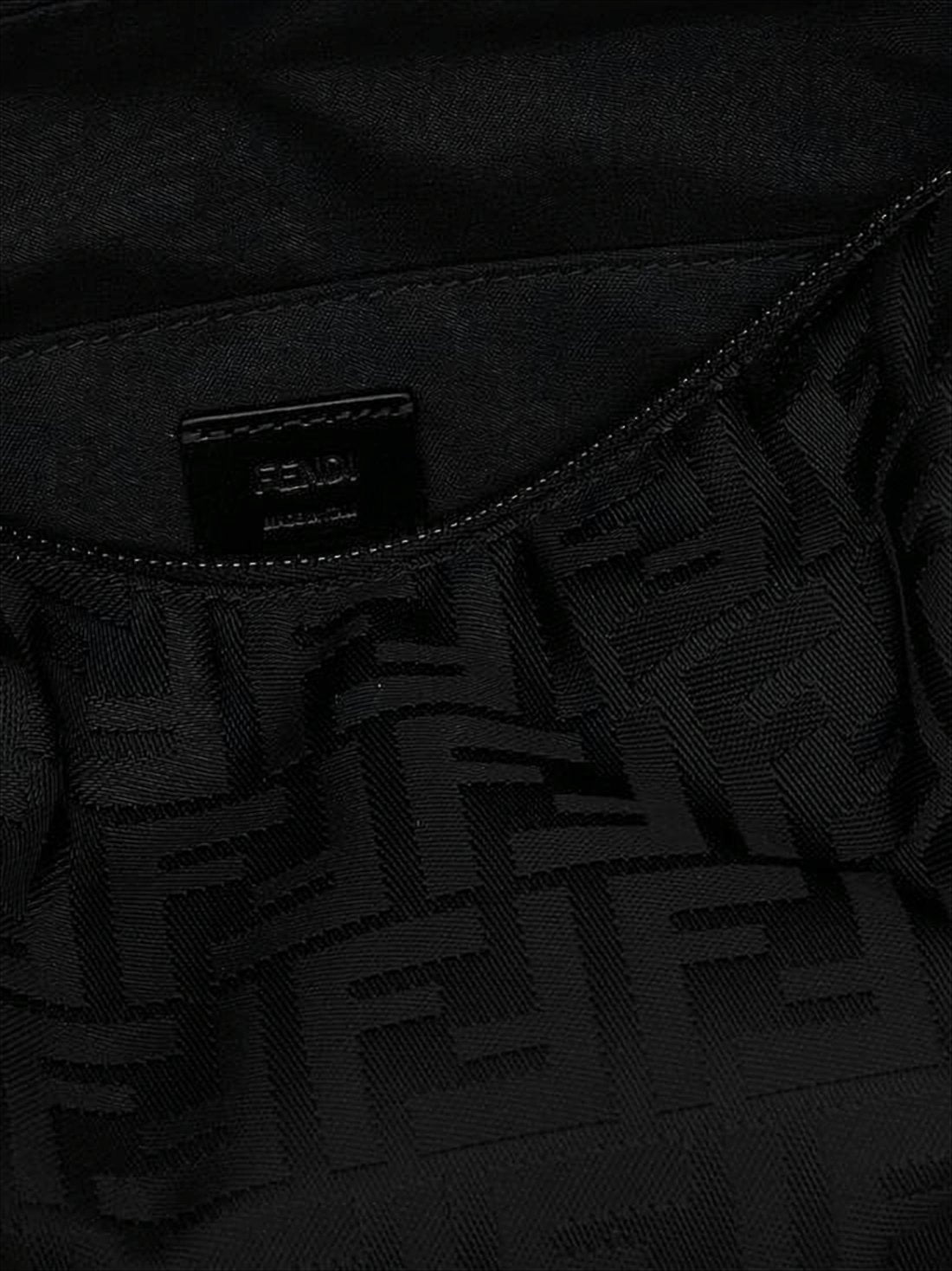 Rectangular Monogram Pattern Fendi Shoulder Bag