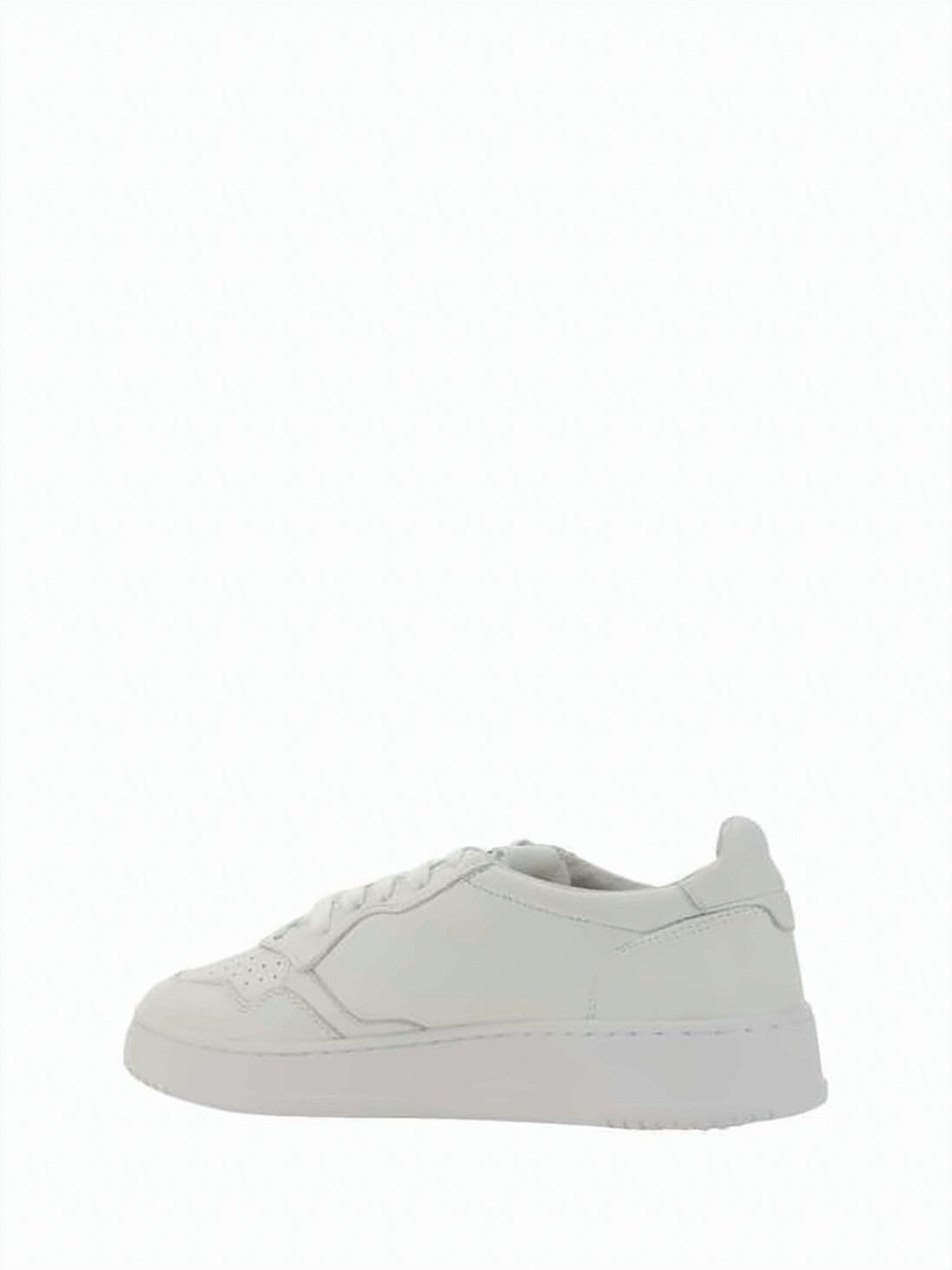 Minimalist Low-Top Sneakers with Perforated Goat Leather Upper