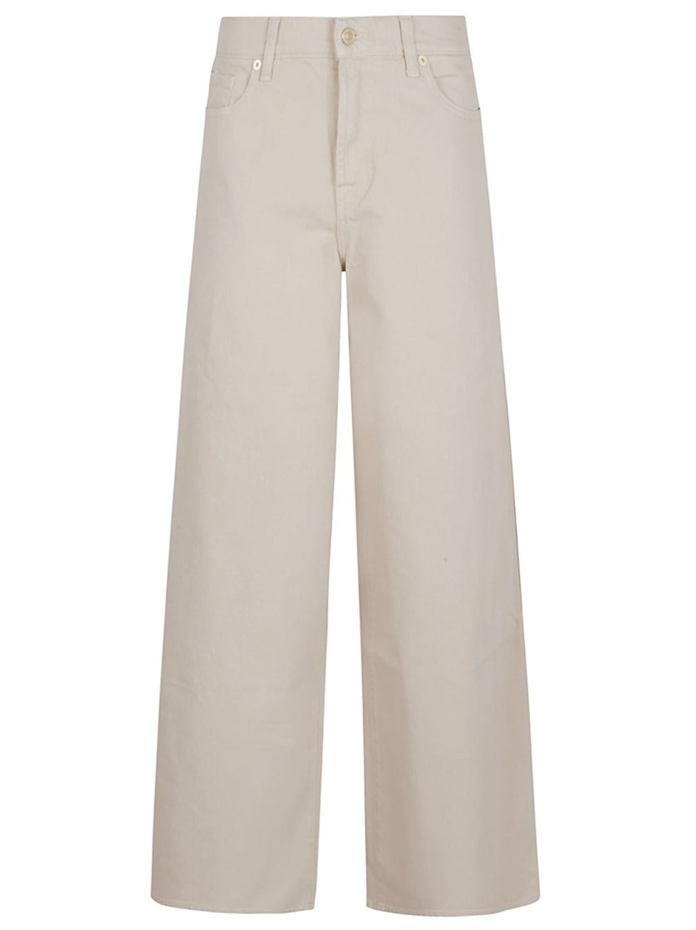 High-Waisted Denim Jeans With Relaxed Fit