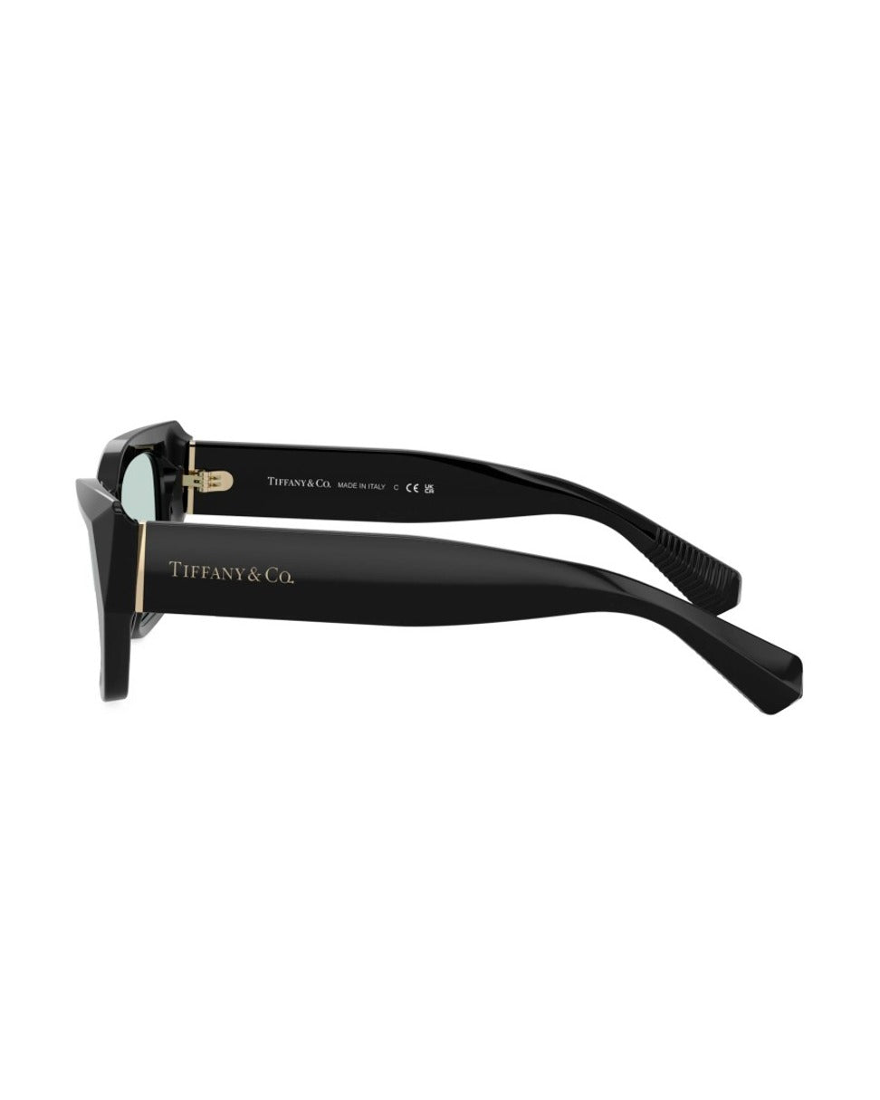 Cat-Eye Sunglasses With Light Azure Lenses