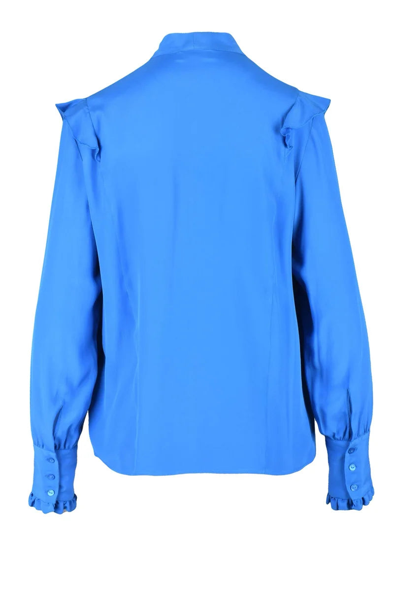 Fluid Royal Blue Blouse