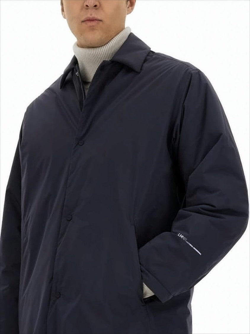 Mid-Thigh Length Blue Coat