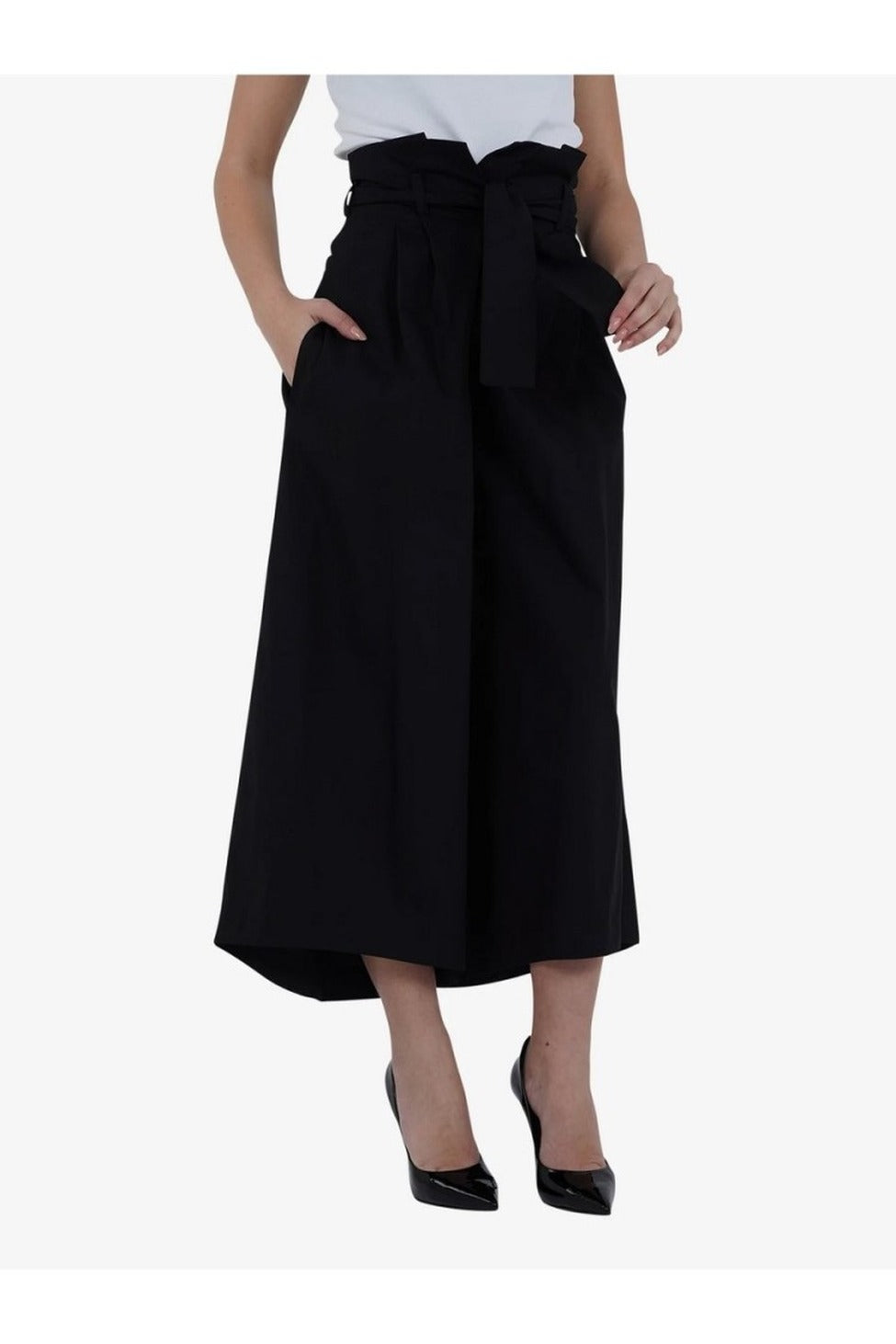 Wide-Leg Trousers With High Waist