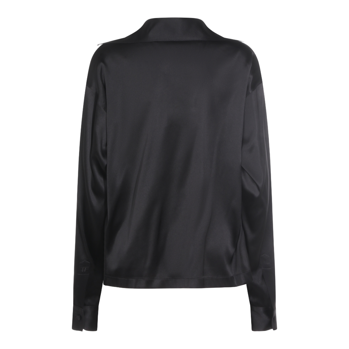 Long-Sleeved Black Blouse