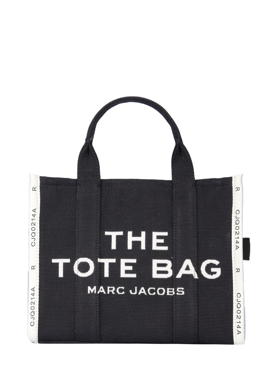 Black and White Medium Fabric Tote Bag