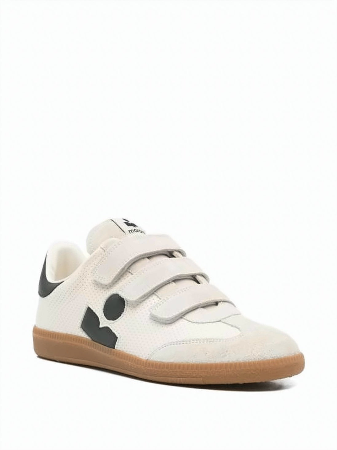 Perforated Cowhide Leather Sneakers