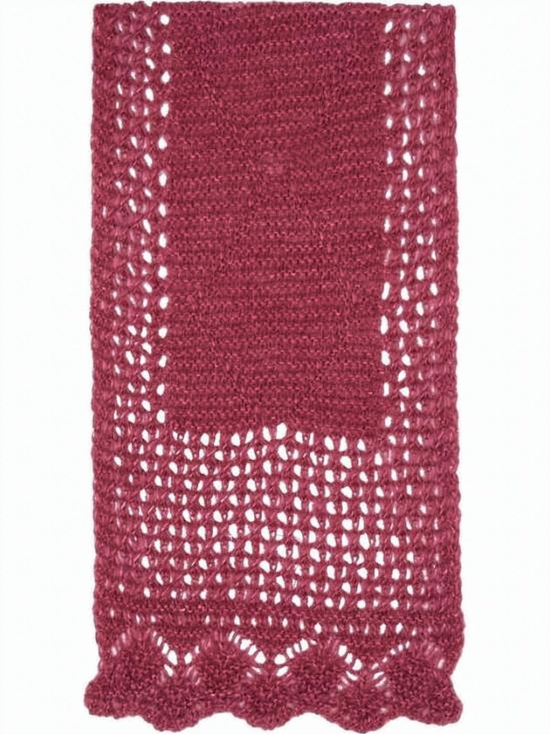 Knitted Scarf with Textured Pattern