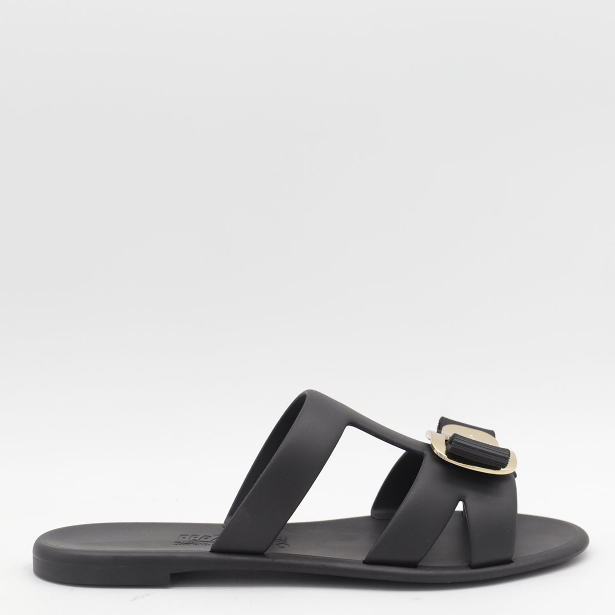 Flat Sandal with Subtle Gold-tone Buckle