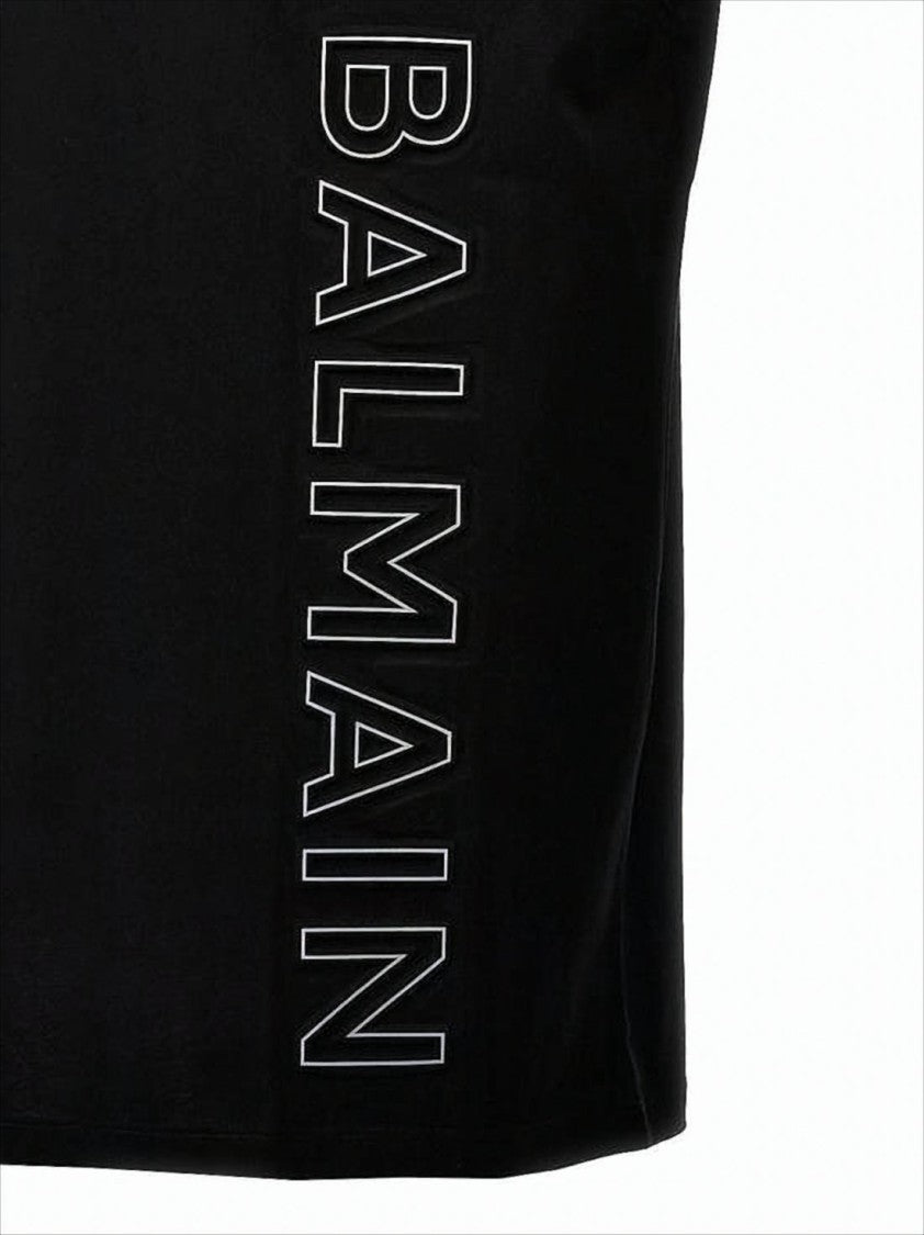 Relaxed Fit Black T-Shirt with Bold Logo Print