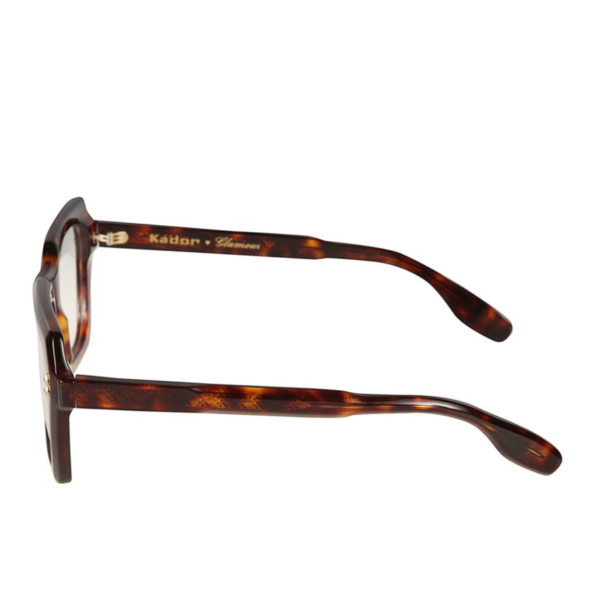 Klara Glamour Oversized Square Frame Tortoiseshell Sunglasses