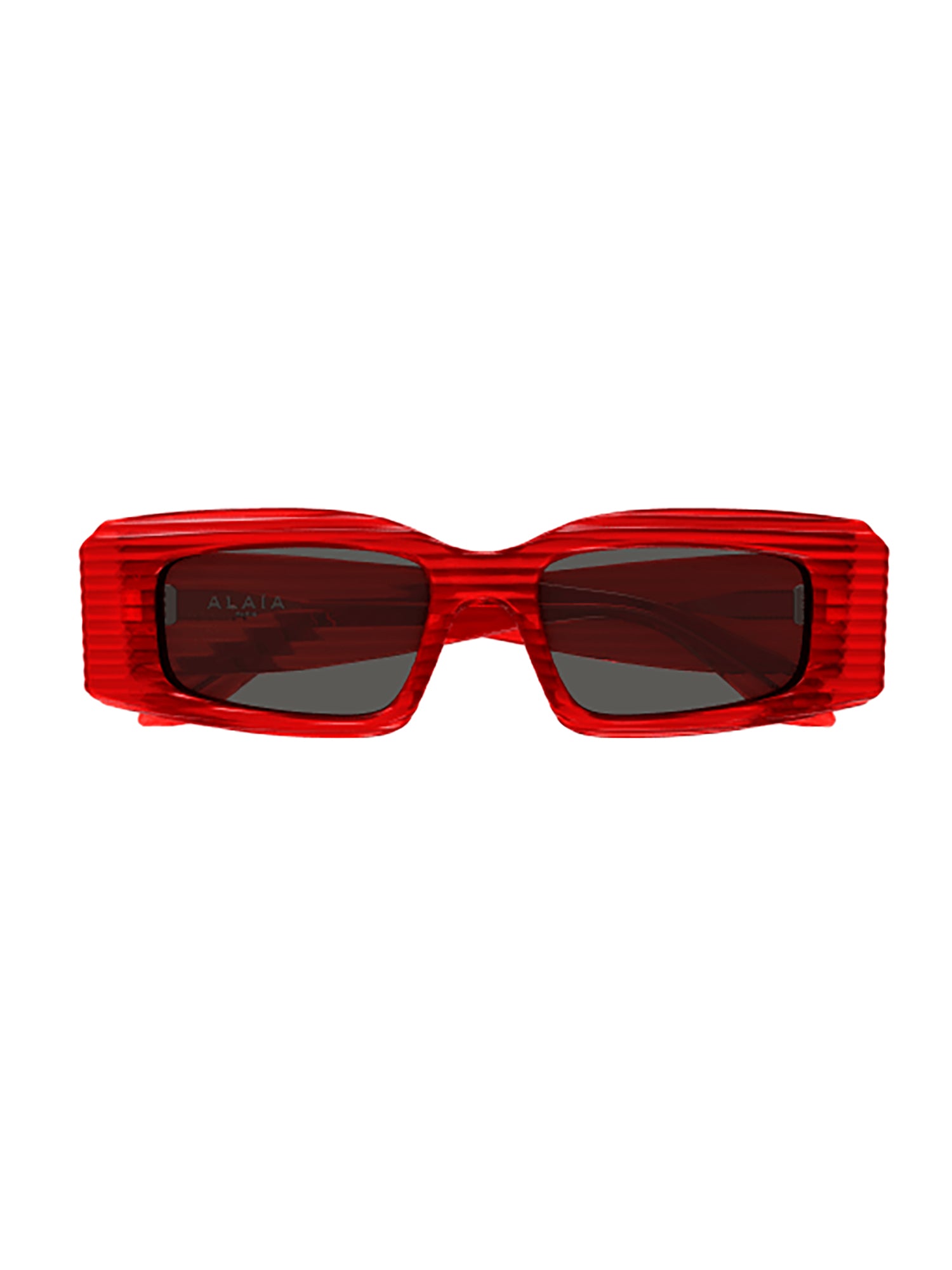 Bold Textured Red Sunglasses