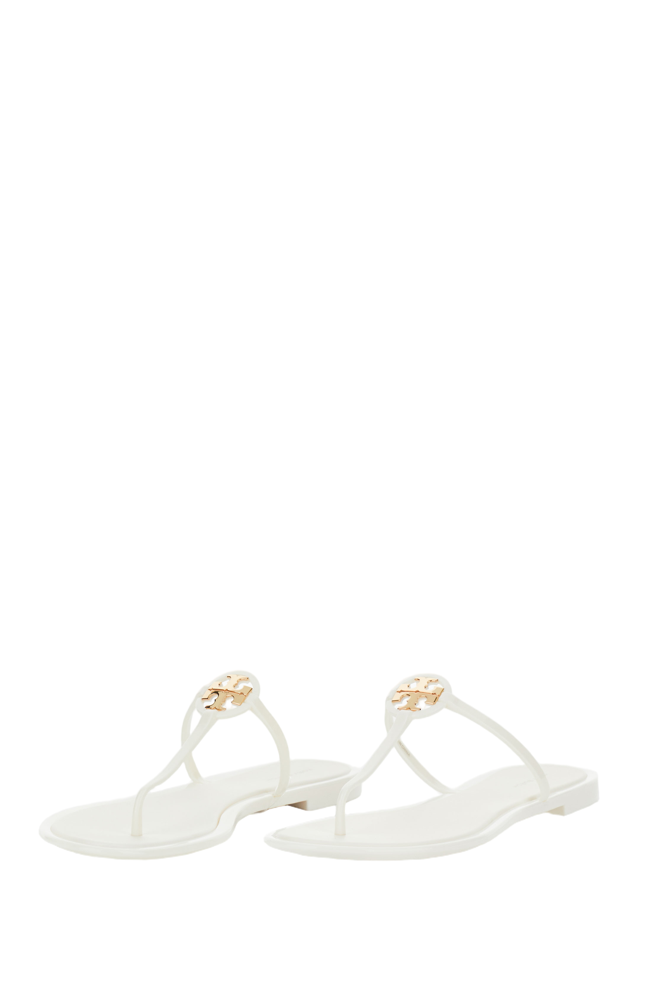 Miniature T-Strap White Jelly Sandal