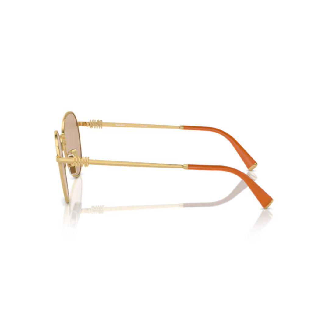 55zs Sole Round Metal Frame Sunglasses