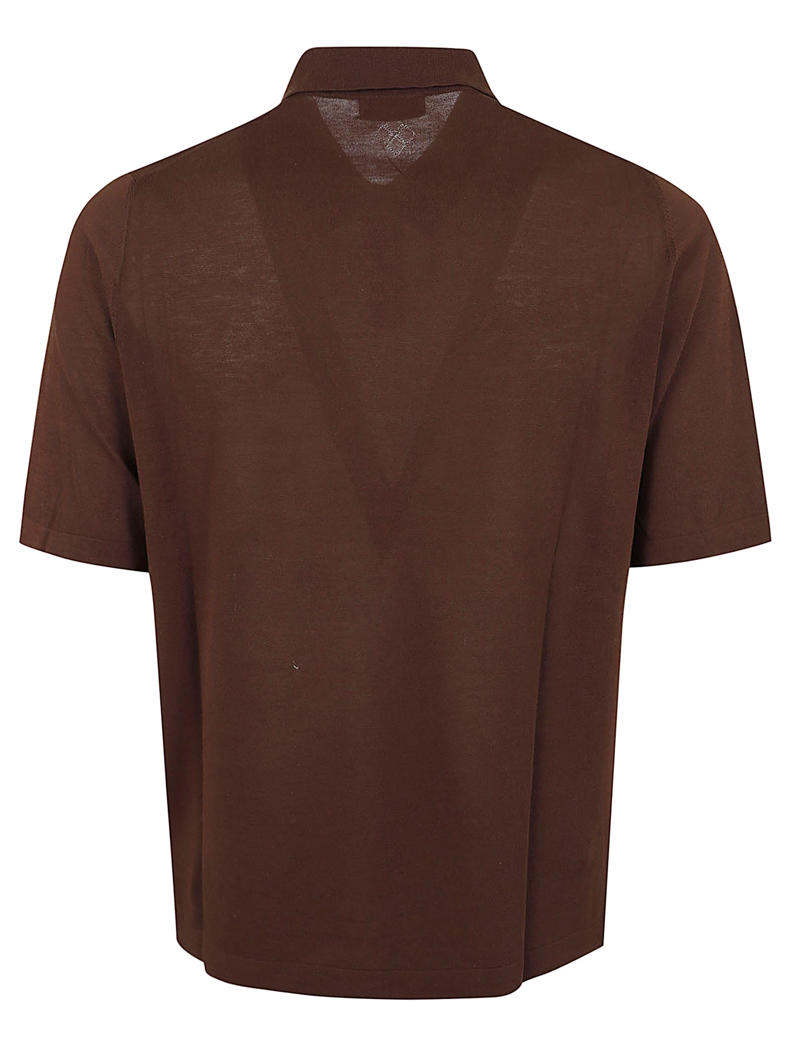 Brown Short-Sleeved Polo Shirt