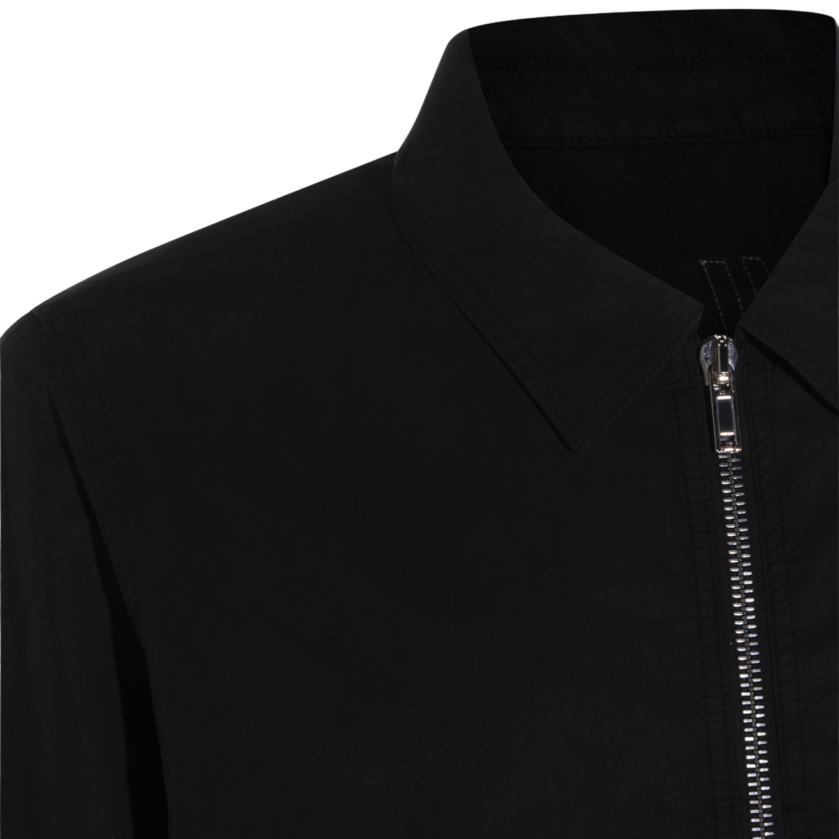 Black Jacket With Front Zipper