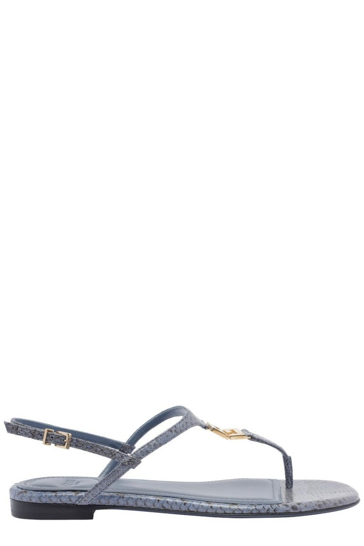 Minimalist Blue Sandals With Elegant Strap Design
