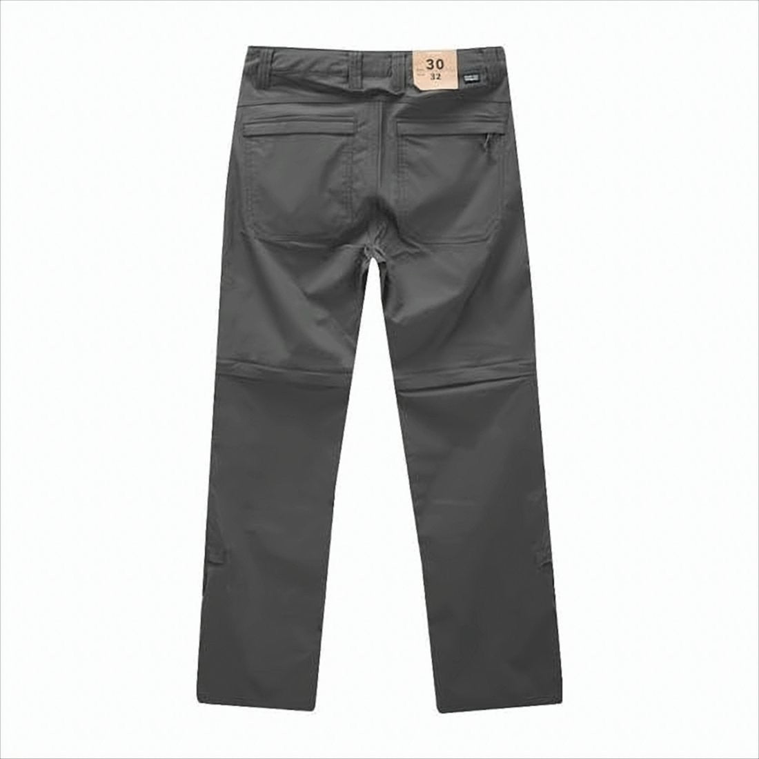 Convertible Straight Pants With Zip-Off Lower Legs