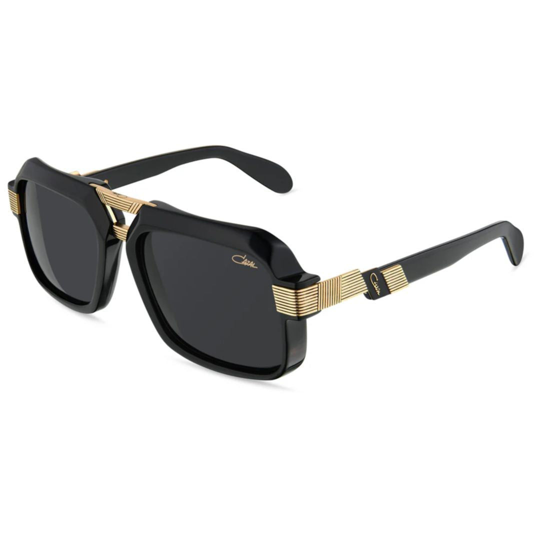 669 Square Frame Sunglasses with Gold-Tone Accents