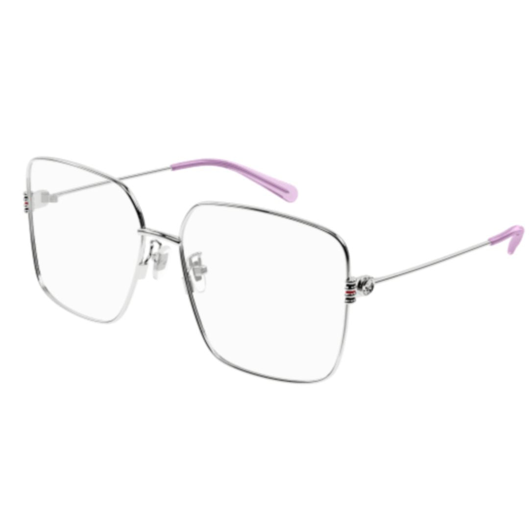 Gg1284oa Square-Shaped Silver-Toned Eyeglasses