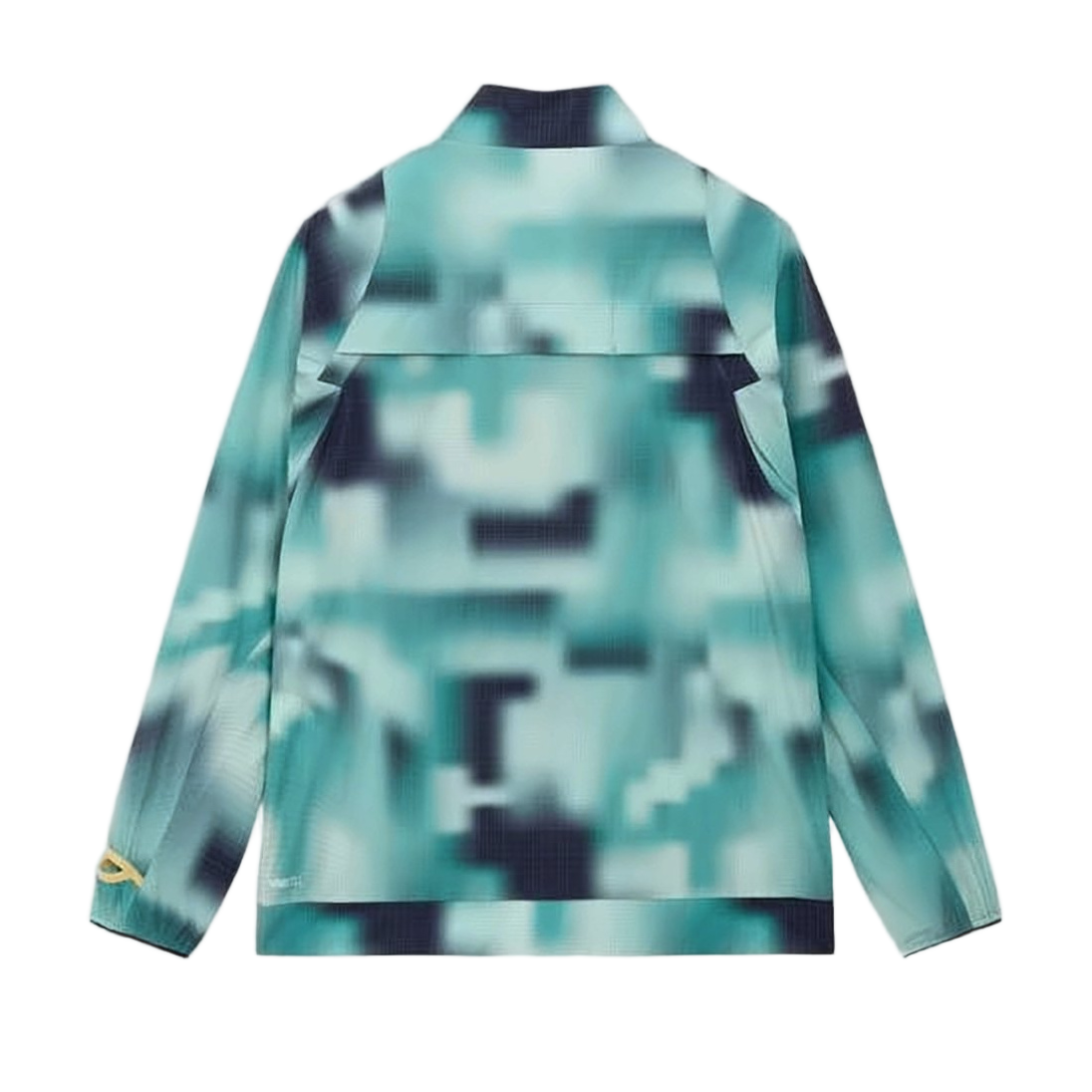 Pixelated Camouflage Casual Jacket with Zippered Pockets