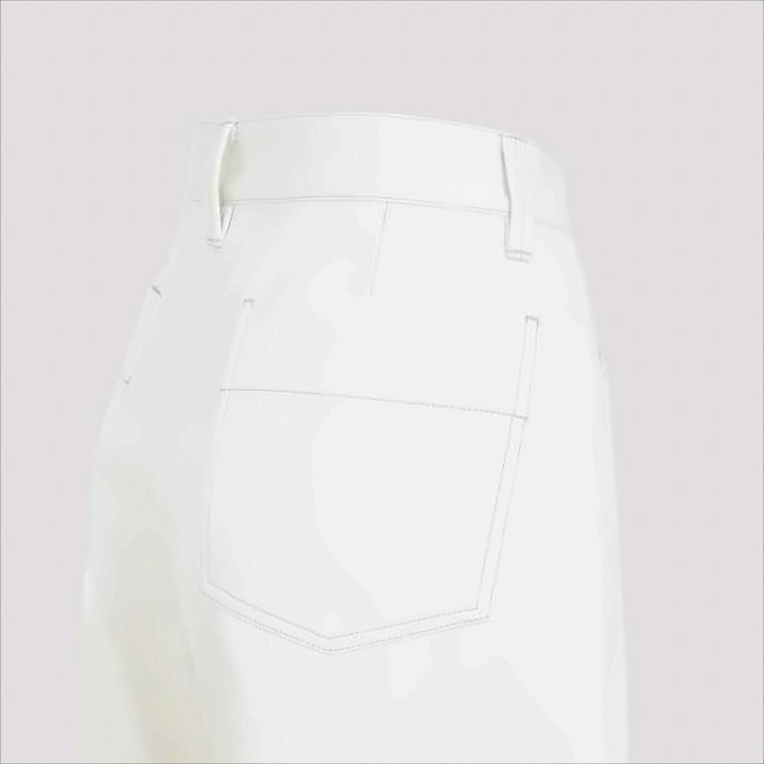 High-Waisted Straight-Leg Pants With Five-Pocket Styling