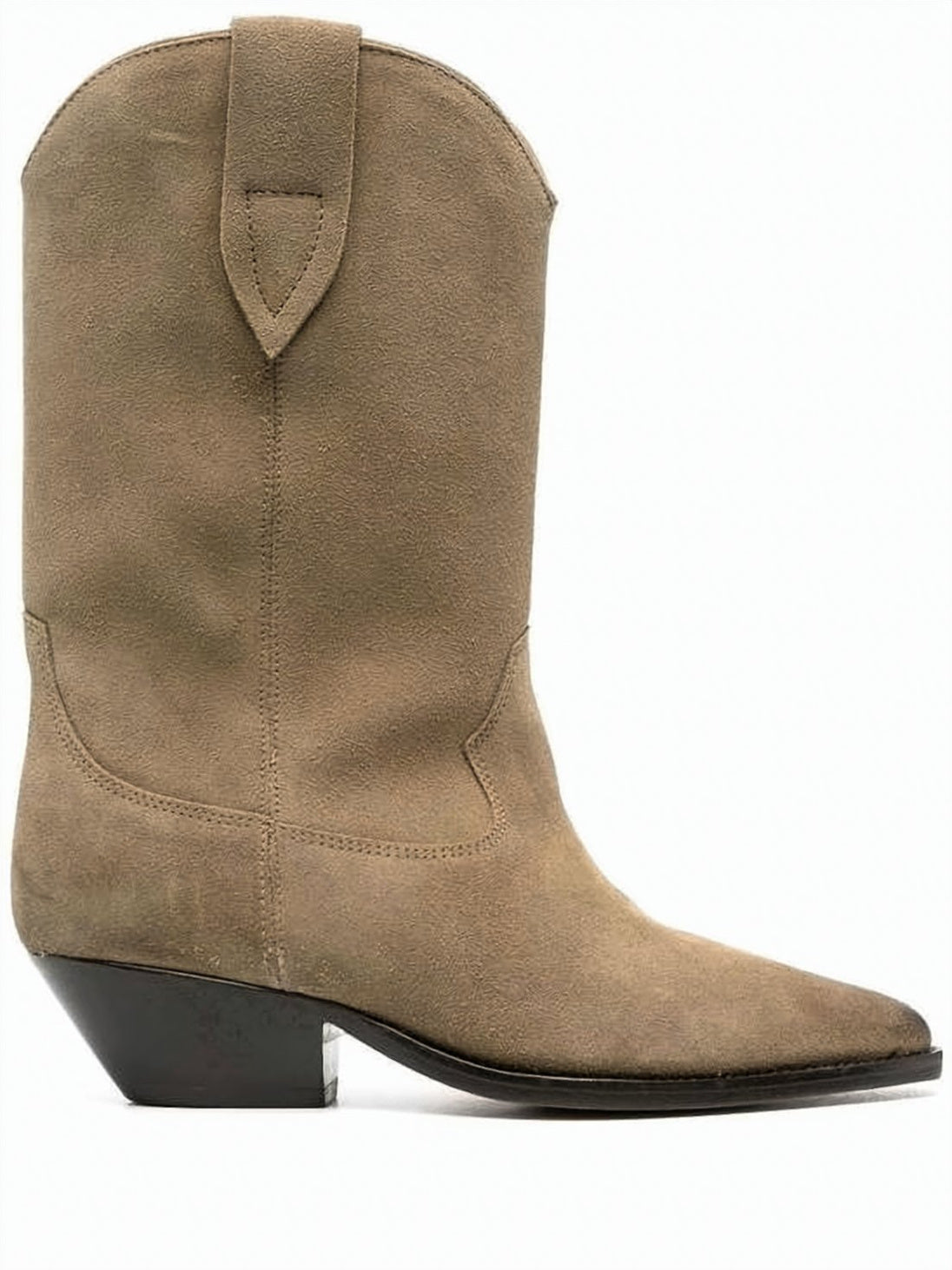 Mid-calf Brown Suede Boots