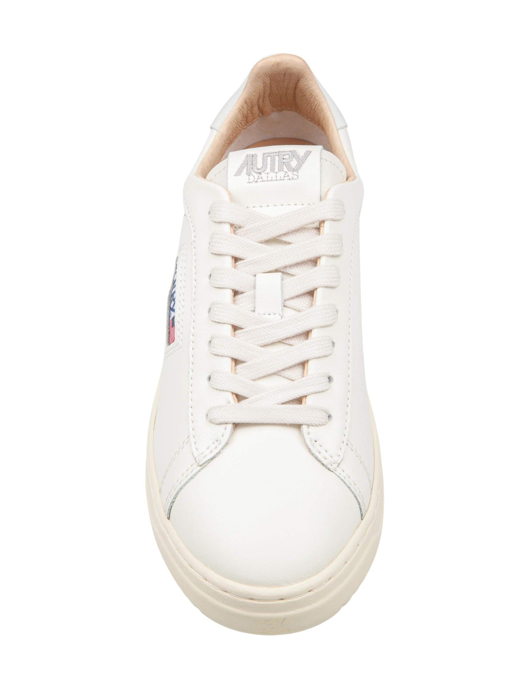 Dallas Low Leather Sneakers, Cream White
