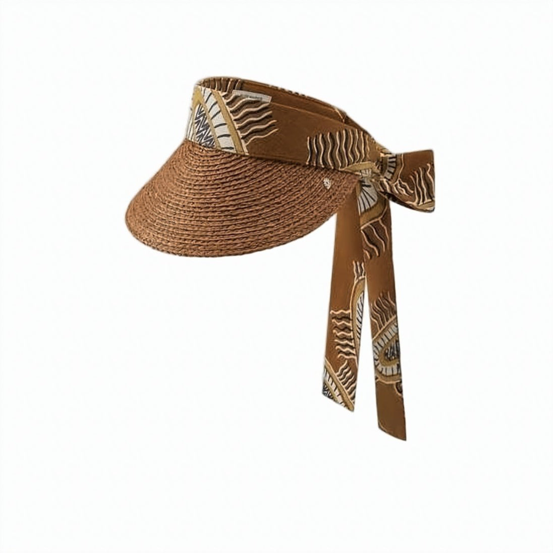 Woven Raffia Sun Visor