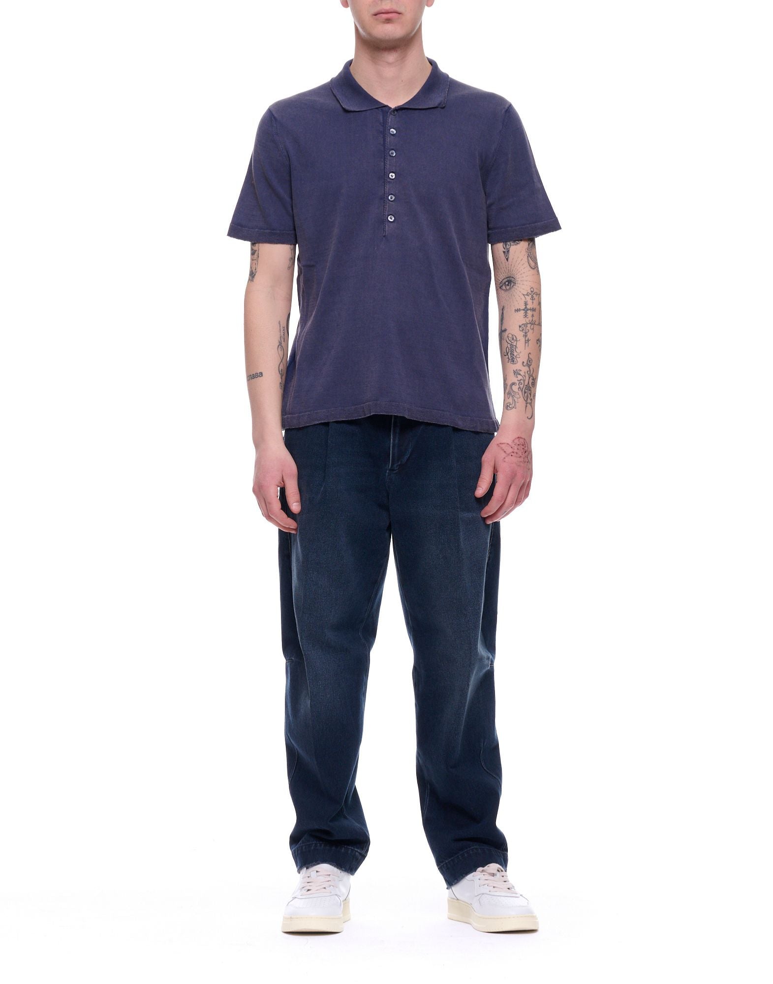Blue Short Sleeve Regular Fit Polo Shirt