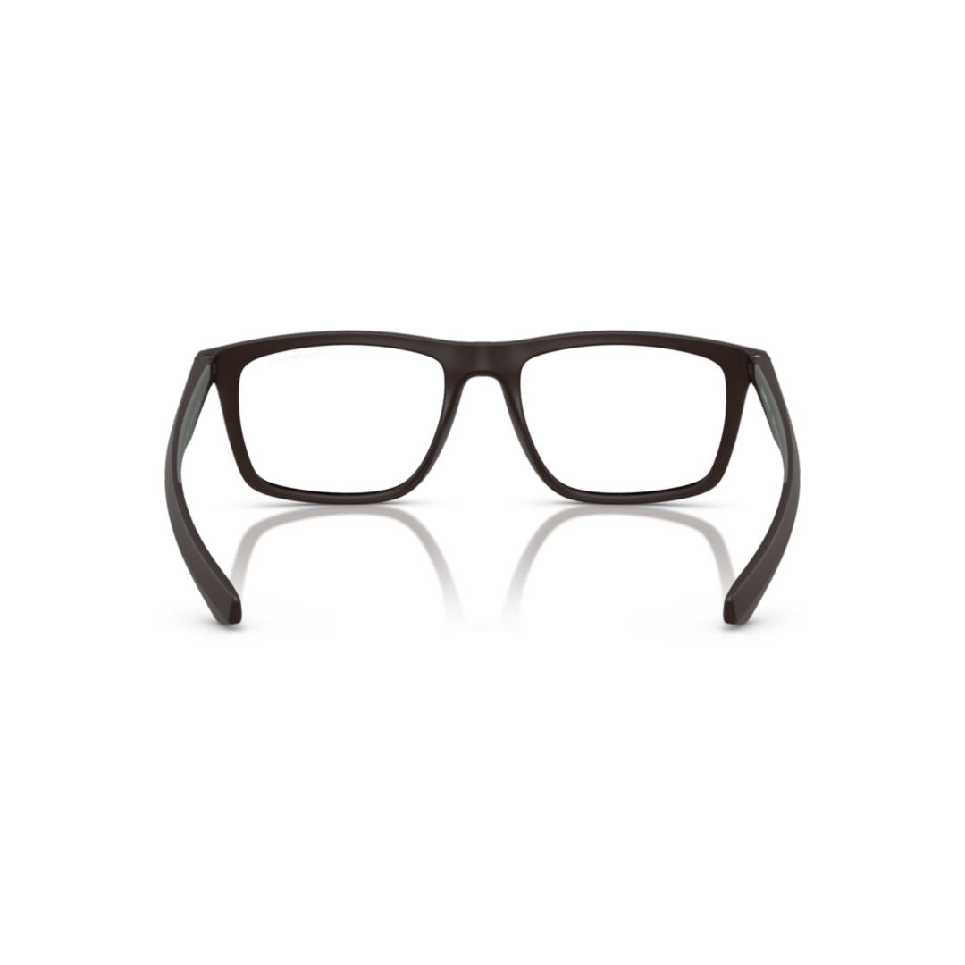 0ea4235 Matte Finish Rectangular Eyeglasses with Subtle Logo Detail