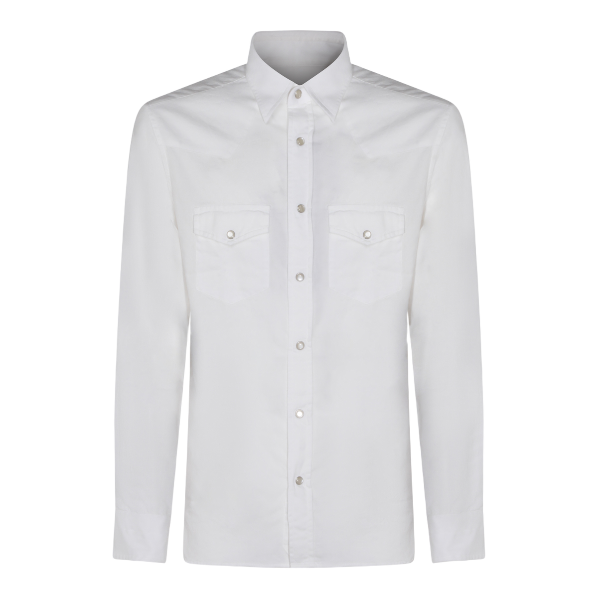 Long Sleeve White Button-Down Shirt