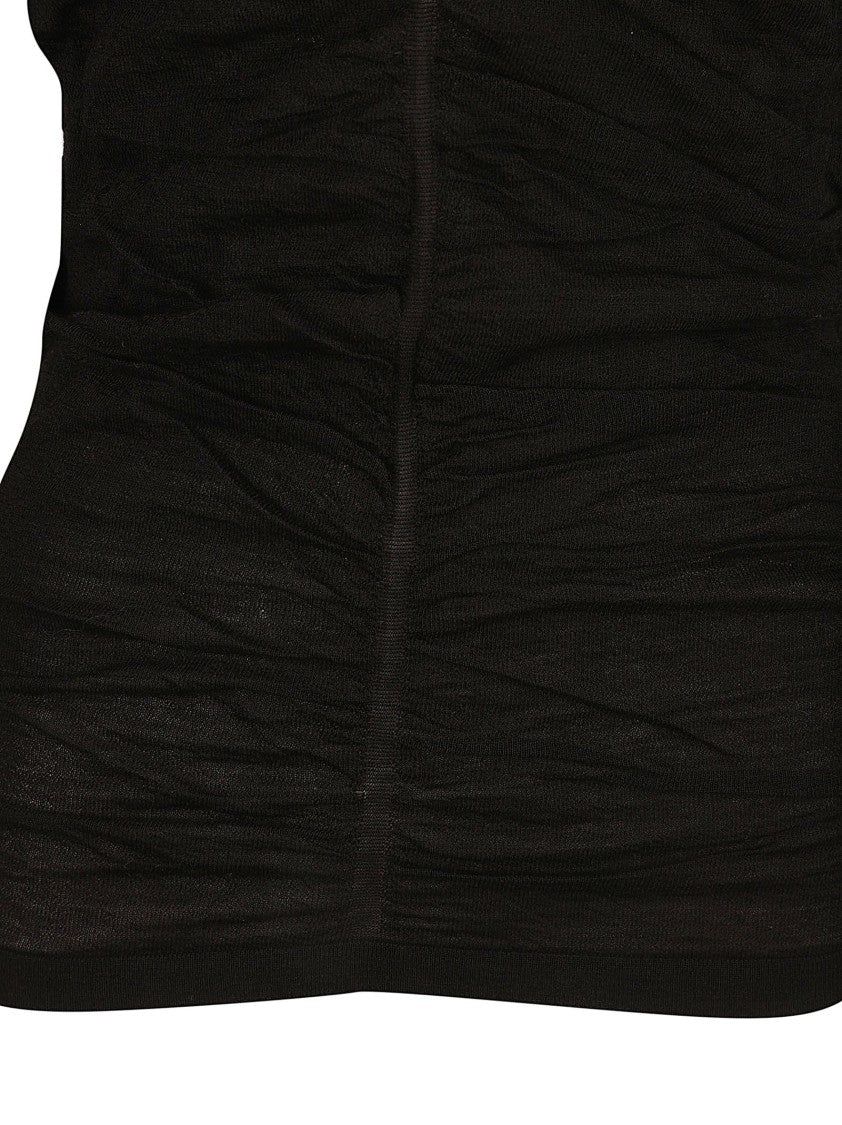 Fitted V-Neck Black Sweater