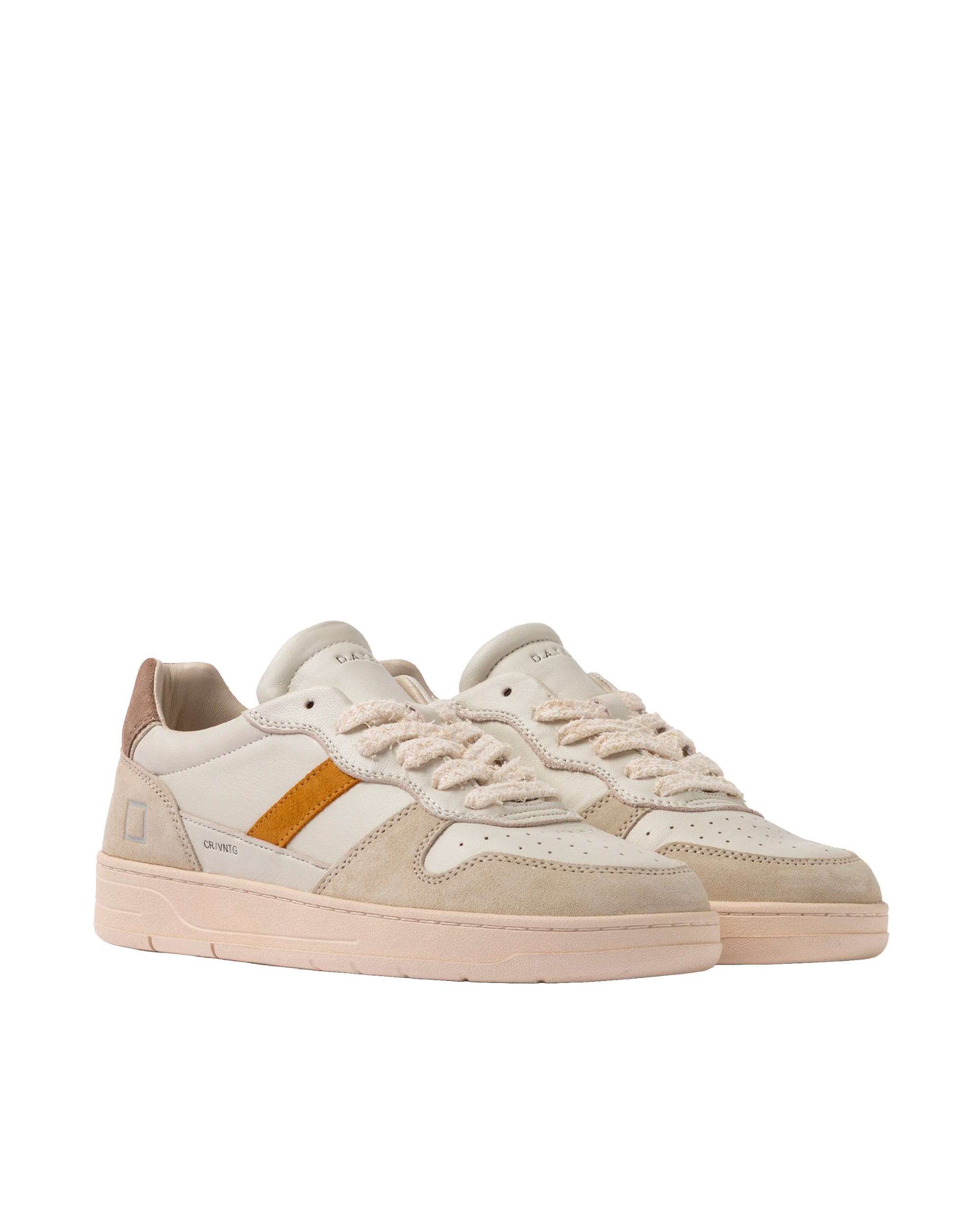 Court 2.0 Vintage Calf Sneakers in Ivory