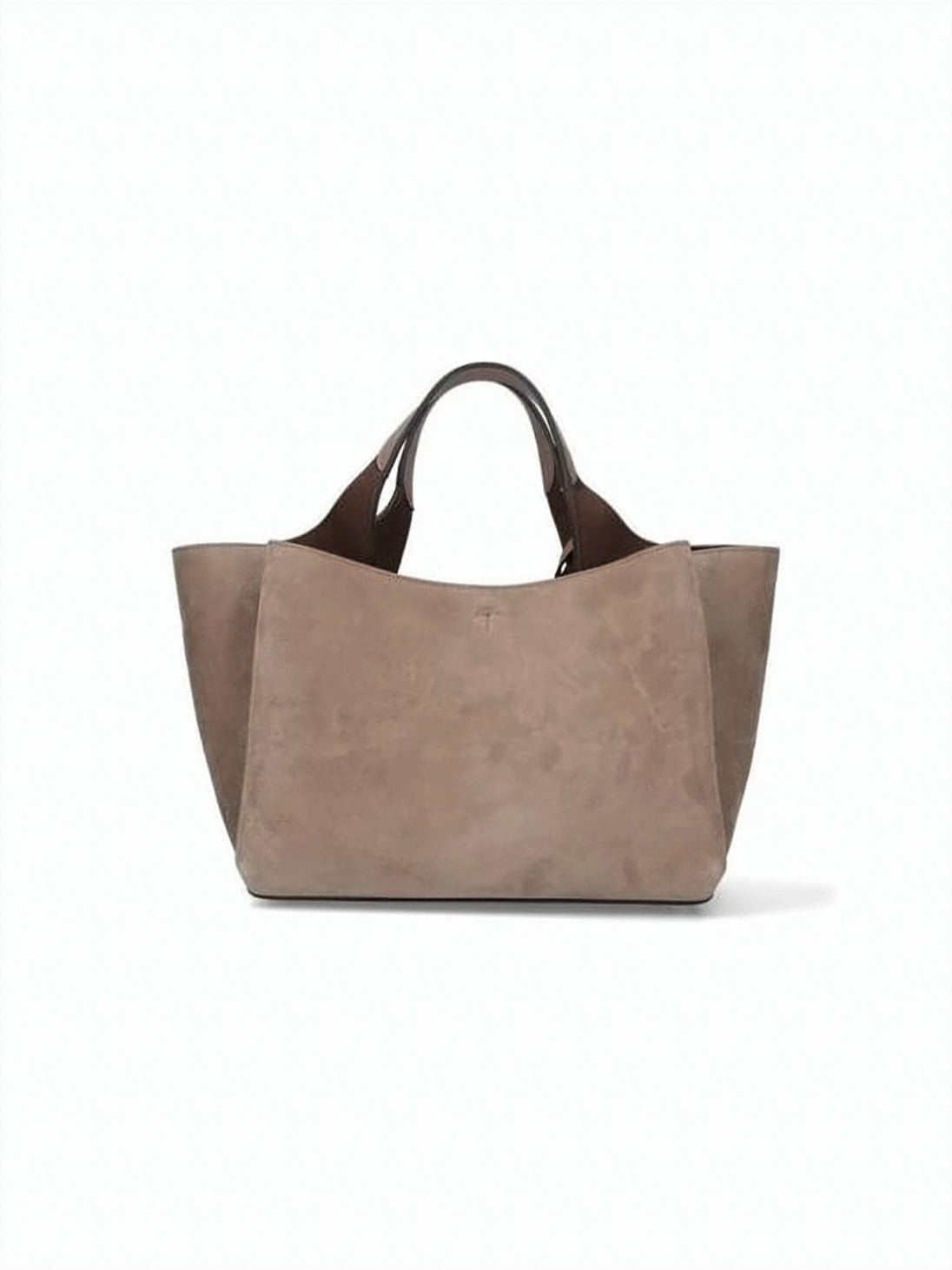 Mini Tote Bag with Suede Finish