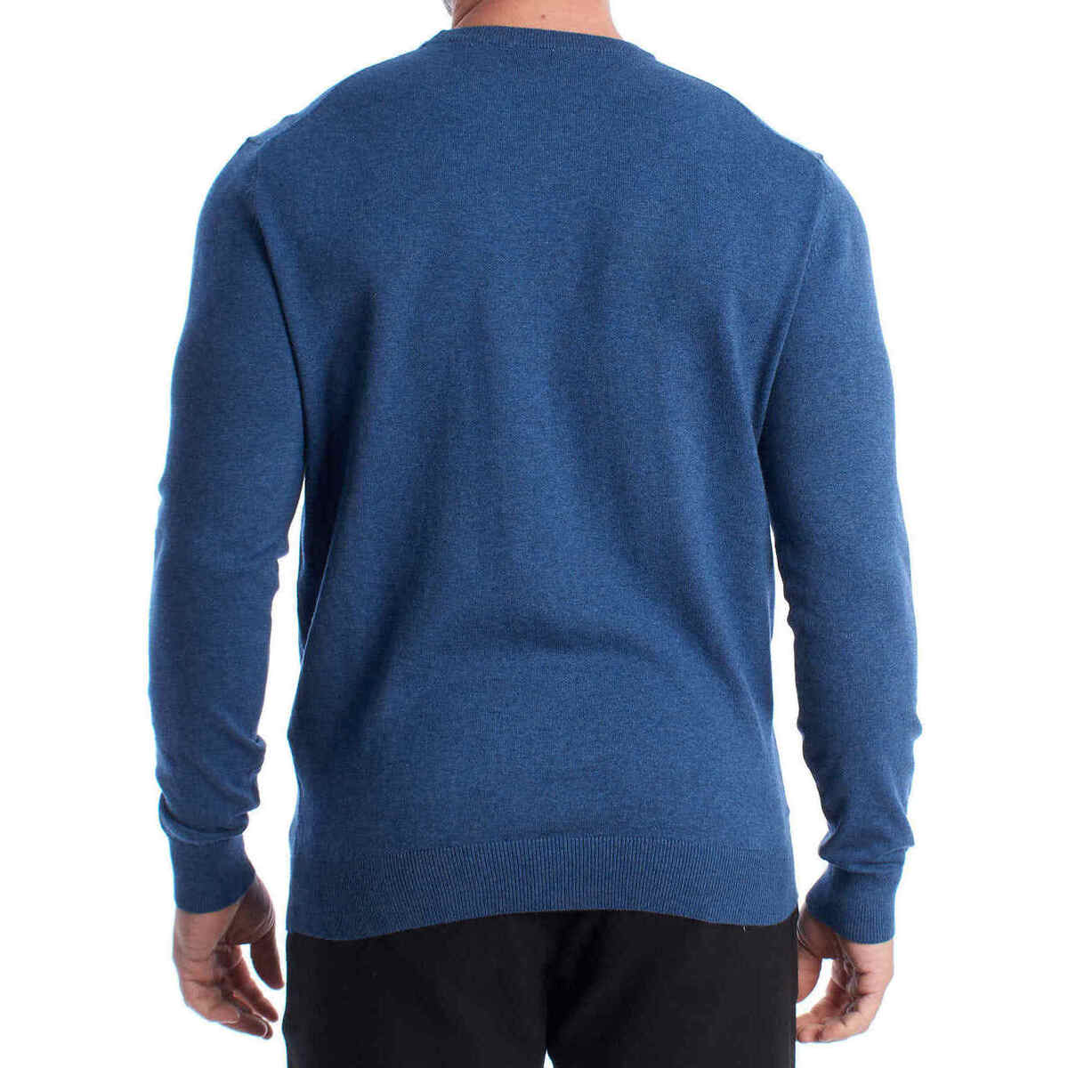 Medium-Weight Cotton Blend Crewneck Sweater