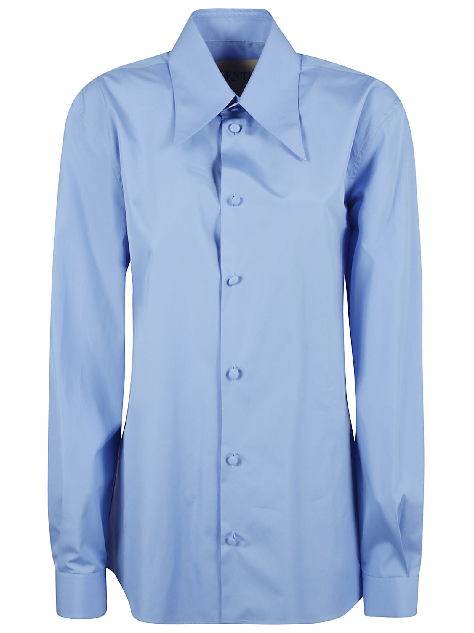 Light Blue Tailored Shirt With Refined Silhouette